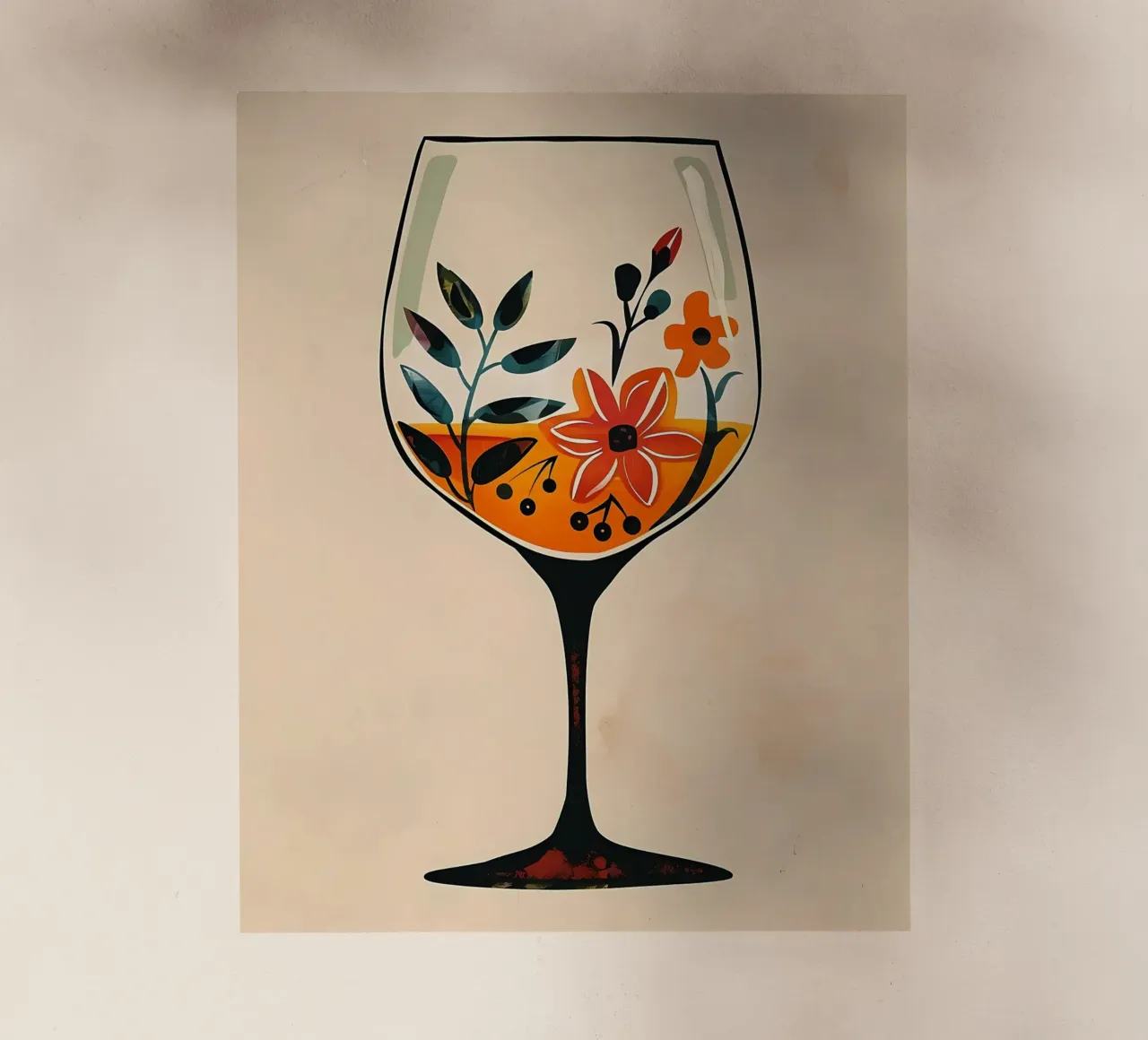 Fiori in un bicchiere pellicola backlit da Jose