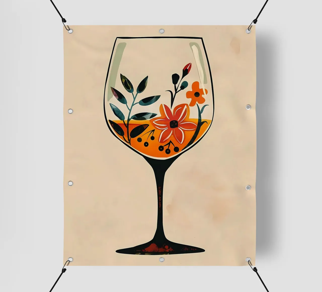 Fiori in un bicchiere telo in pvc da Jose