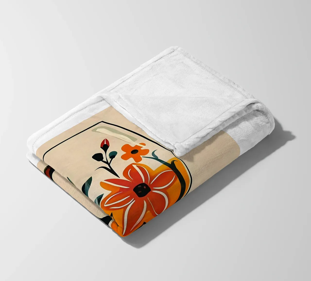 Fiori in un bicchiere coperta in pile da Jose