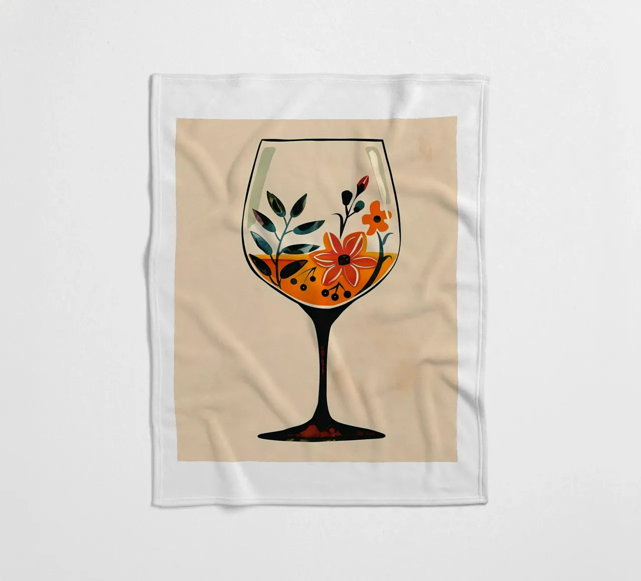 Fiori in un bicchiere coperta in pile da Jose