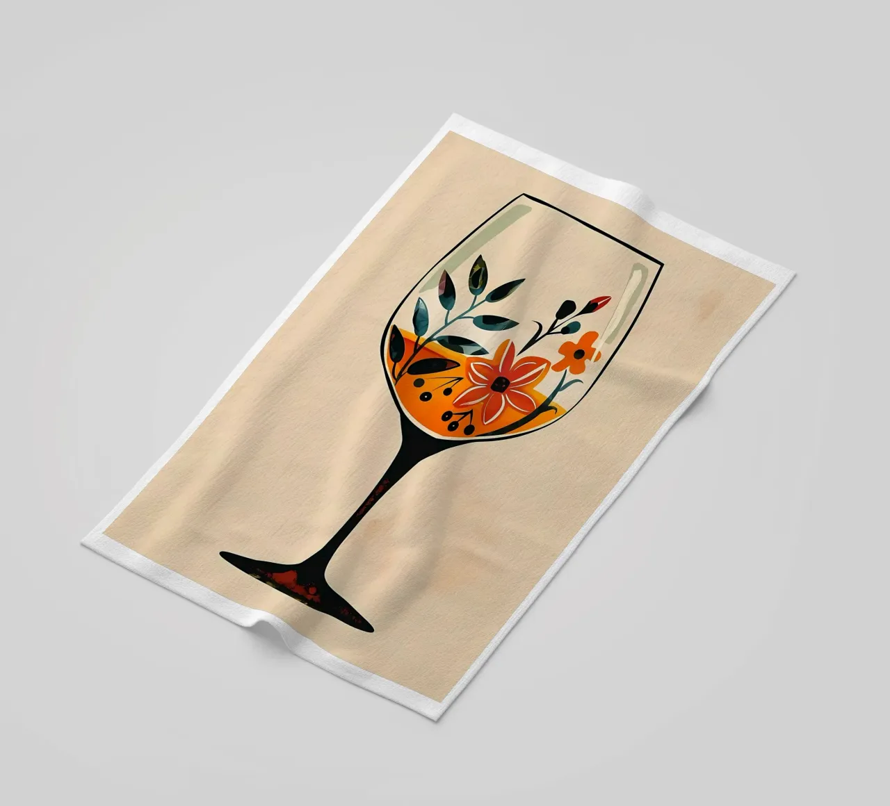 Fiori in un bicchiere telo mare da Jose