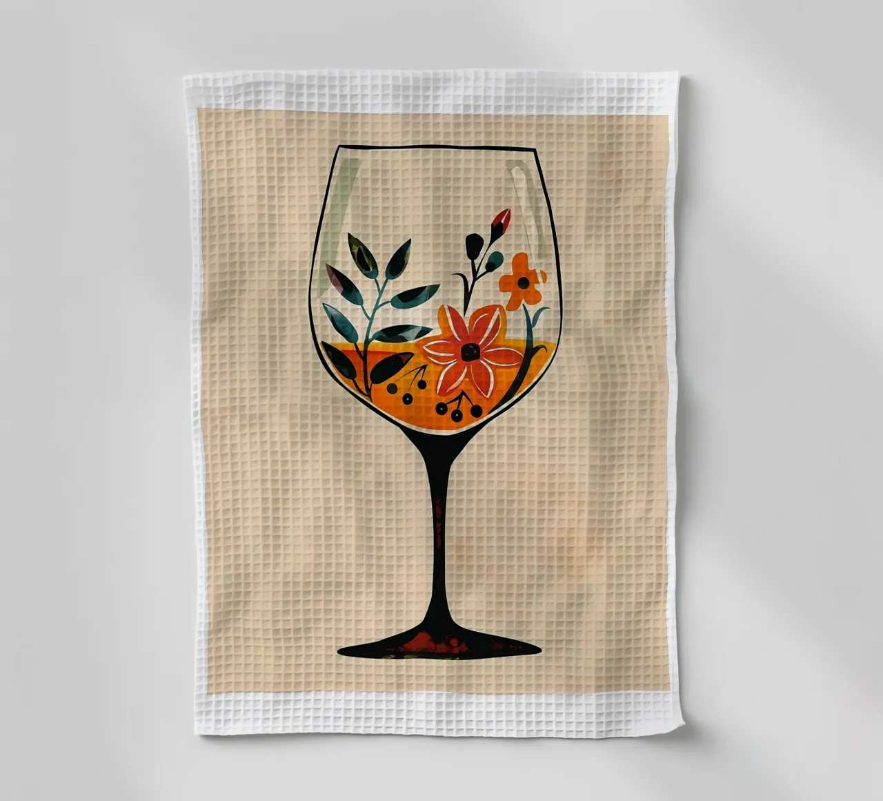 Fiori in un bicchiere canovaccio da cucina da Jose