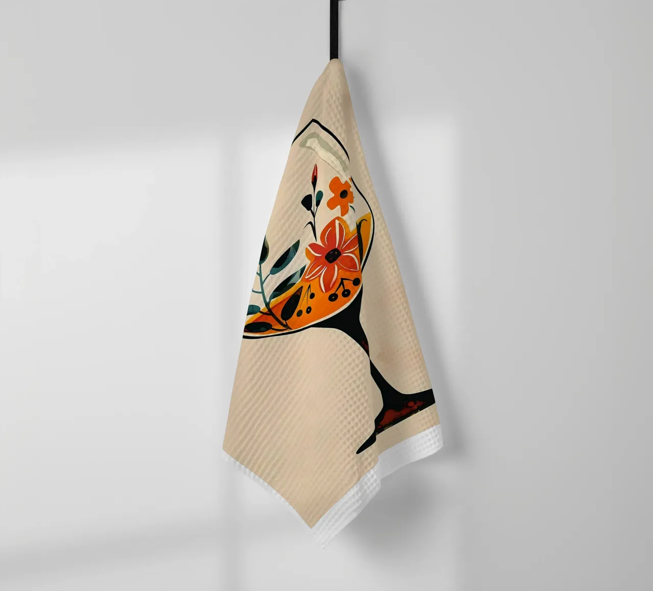 Fiori in un bicchiere canovaccio da cucina da Jose