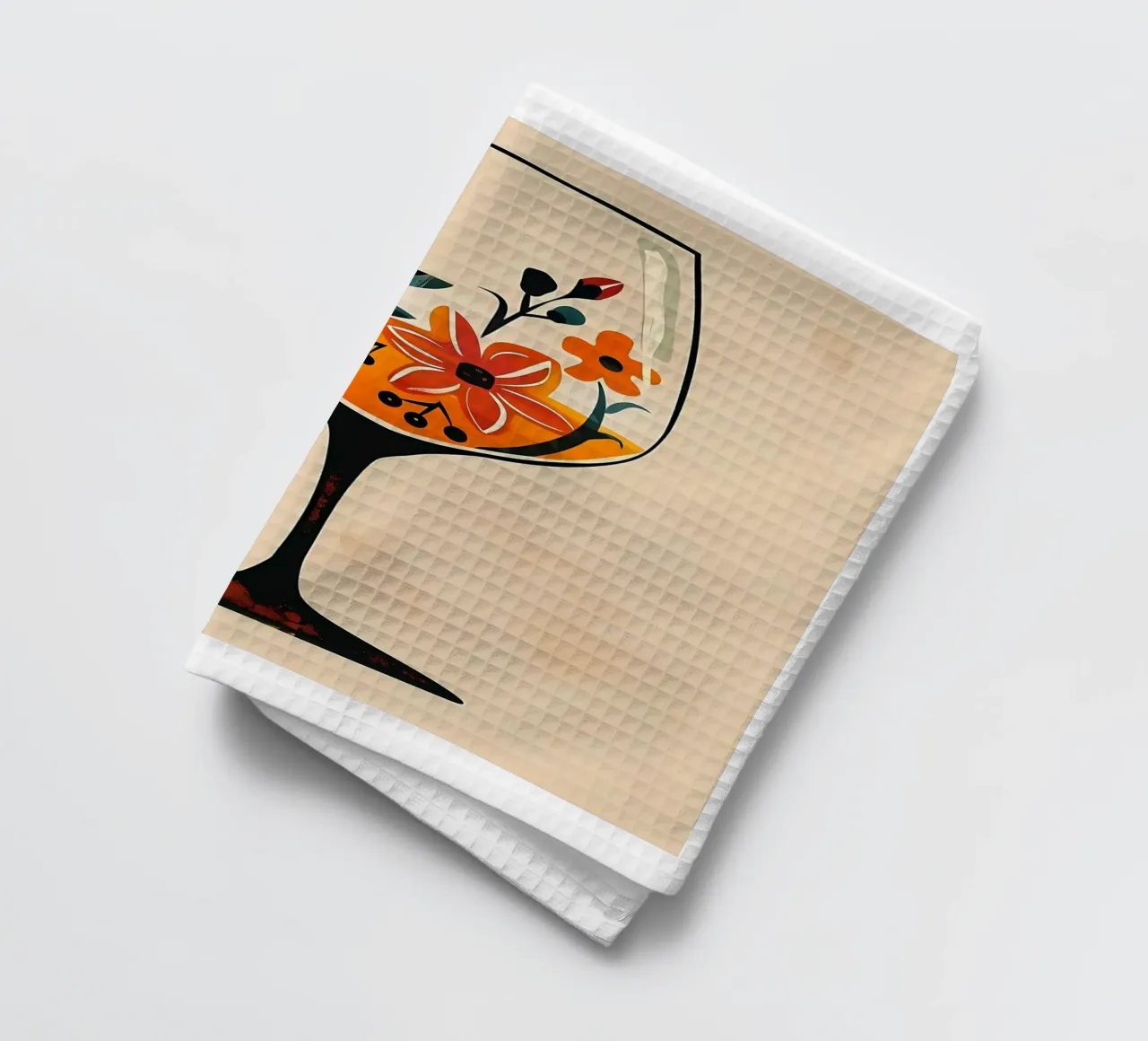 Fiori in un bicchiere canovaccio da cucina da Jose