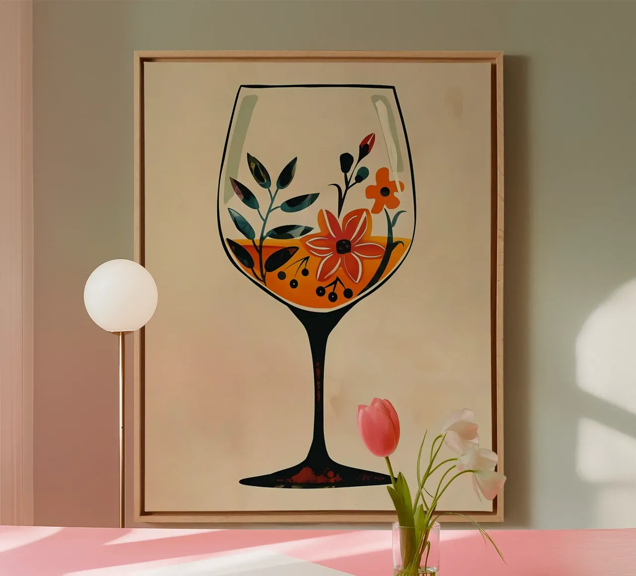 Blumen im Glas Leinwand von Jose