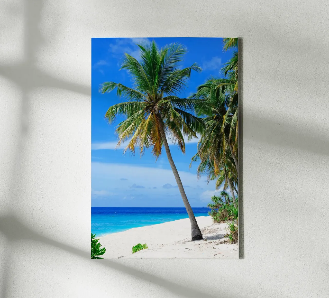 Whispers of Palm Trees canvas with Floater frame by PhotoVibe Decor