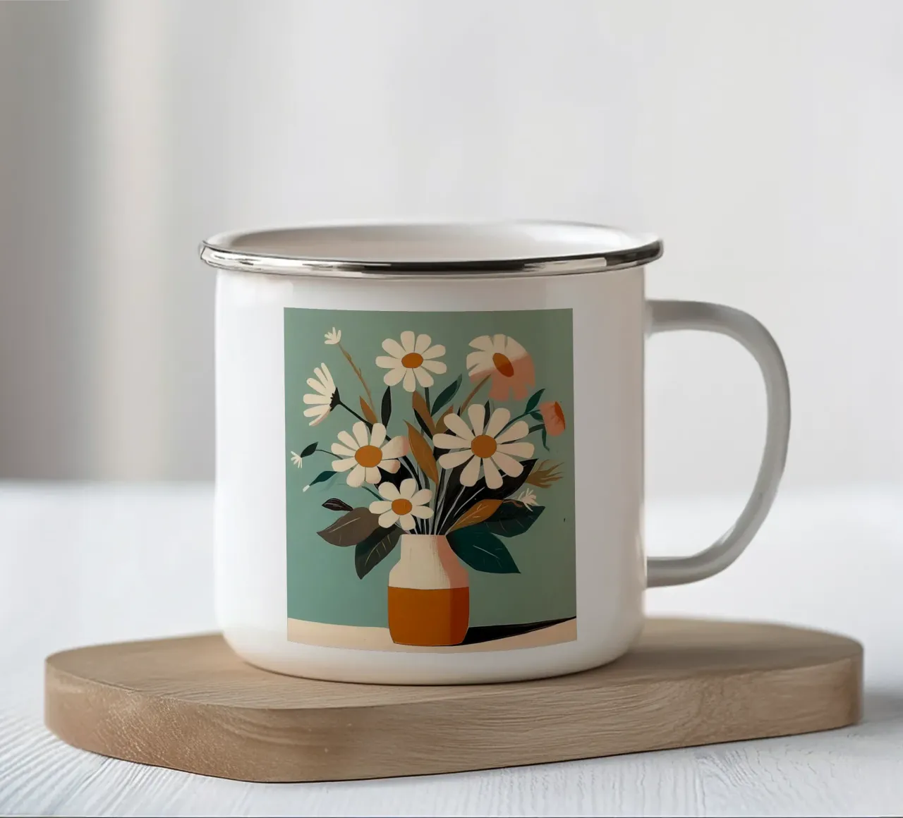 Un vaso di fiori tazza in smalto da Jose