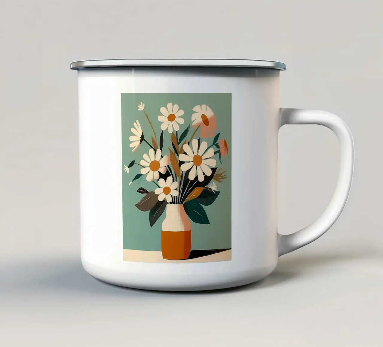 Un vaso di fiori tazza in smalto da Jose