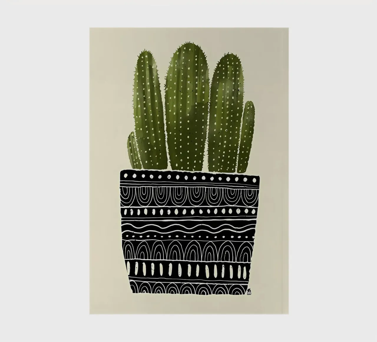 Cactus vert carnet de notes de Jose