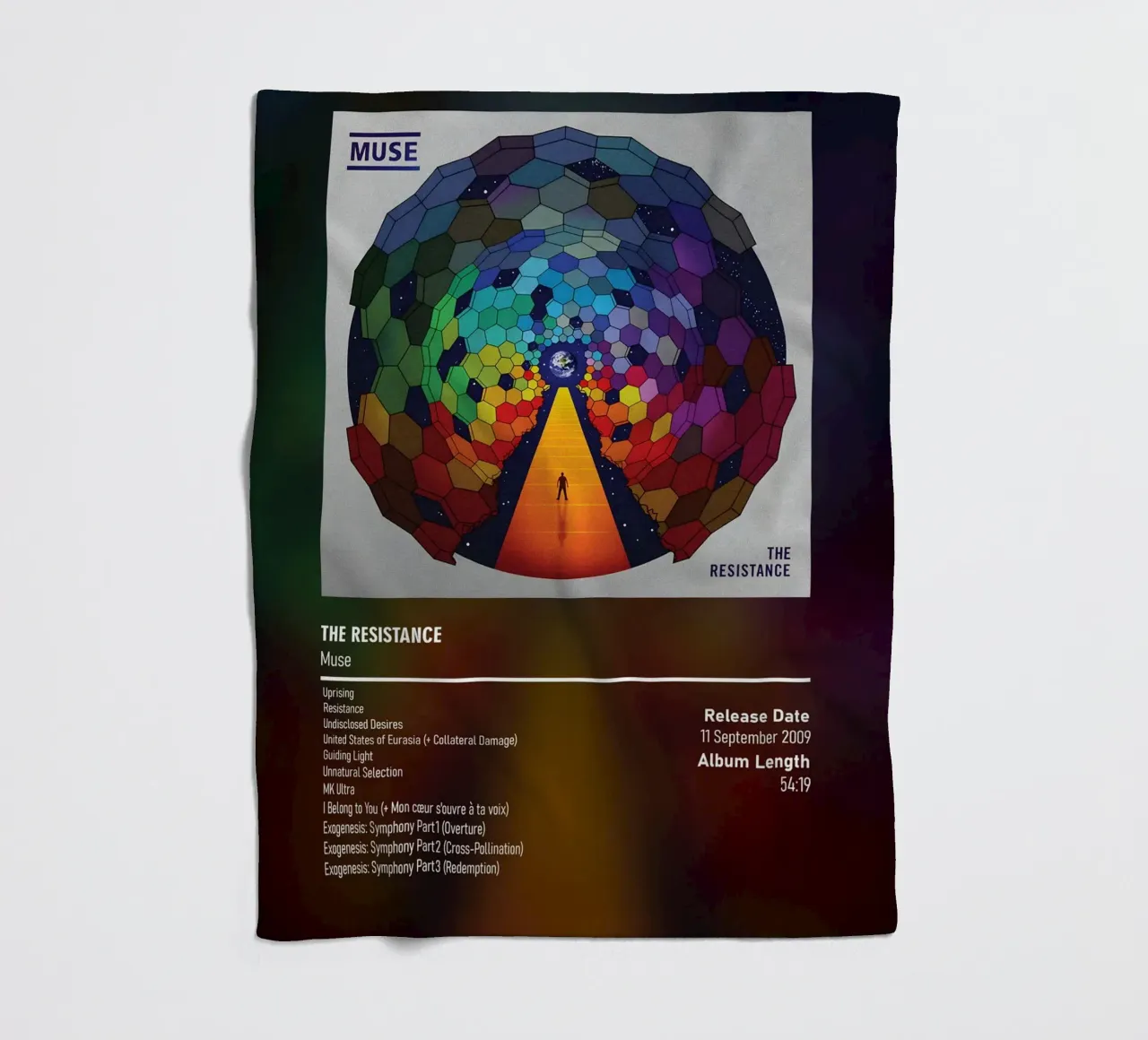 The Resistance (2009) by Muse coperta in pile da DGUnder