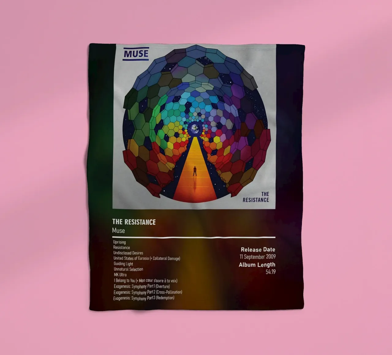 The Resistance (2009) by Muse coperta in pile da DGUnder