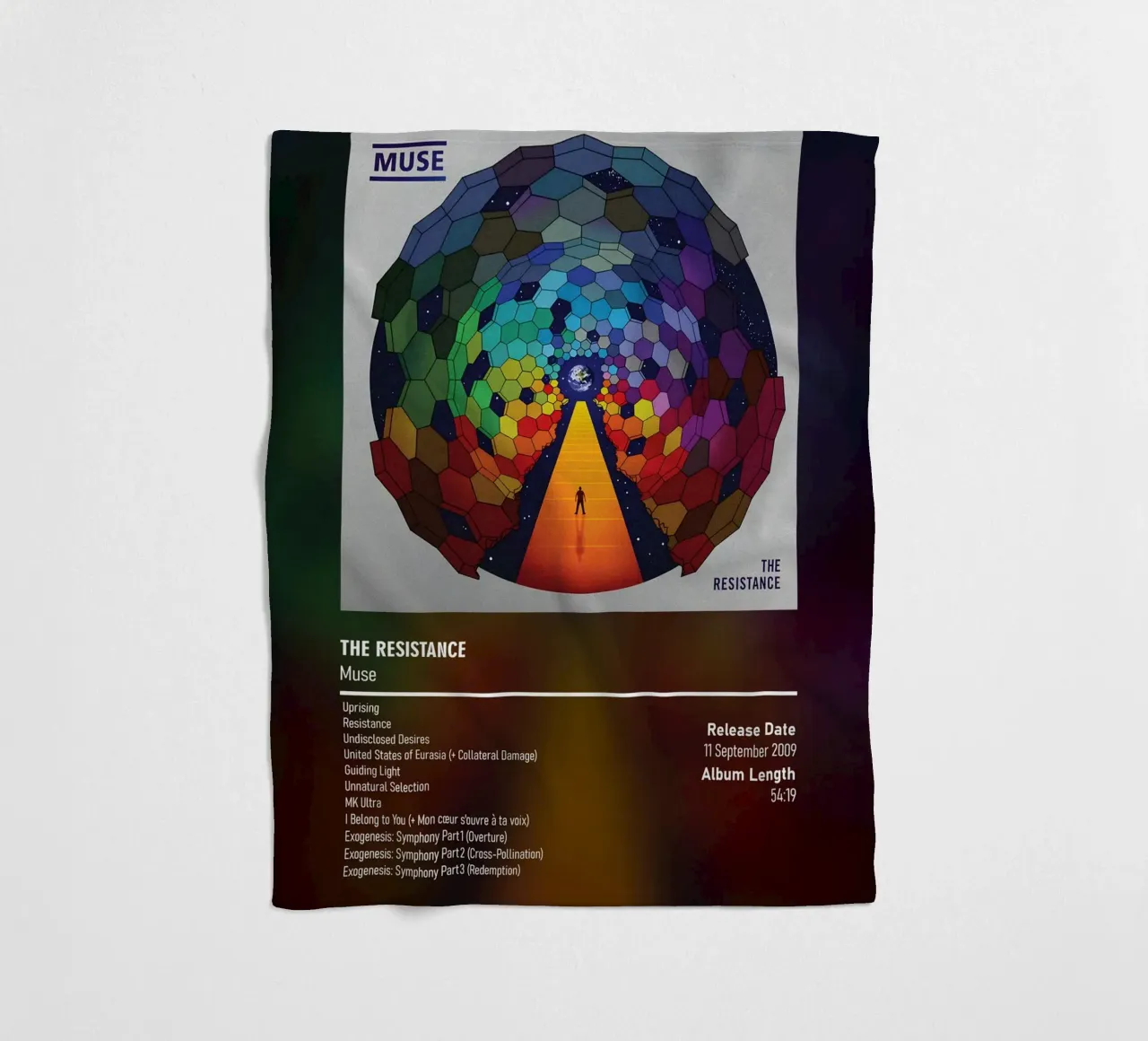 The Resistance (2009) by Muse coperta in pile da DGUnder