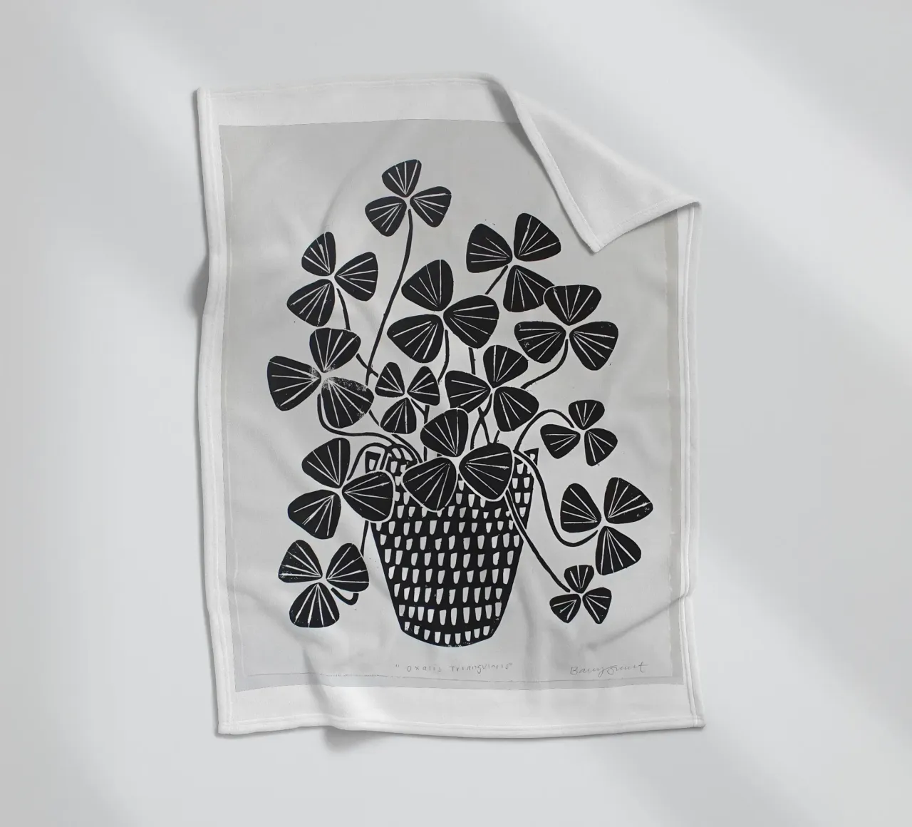 Blumen Fleecedecke von Jose