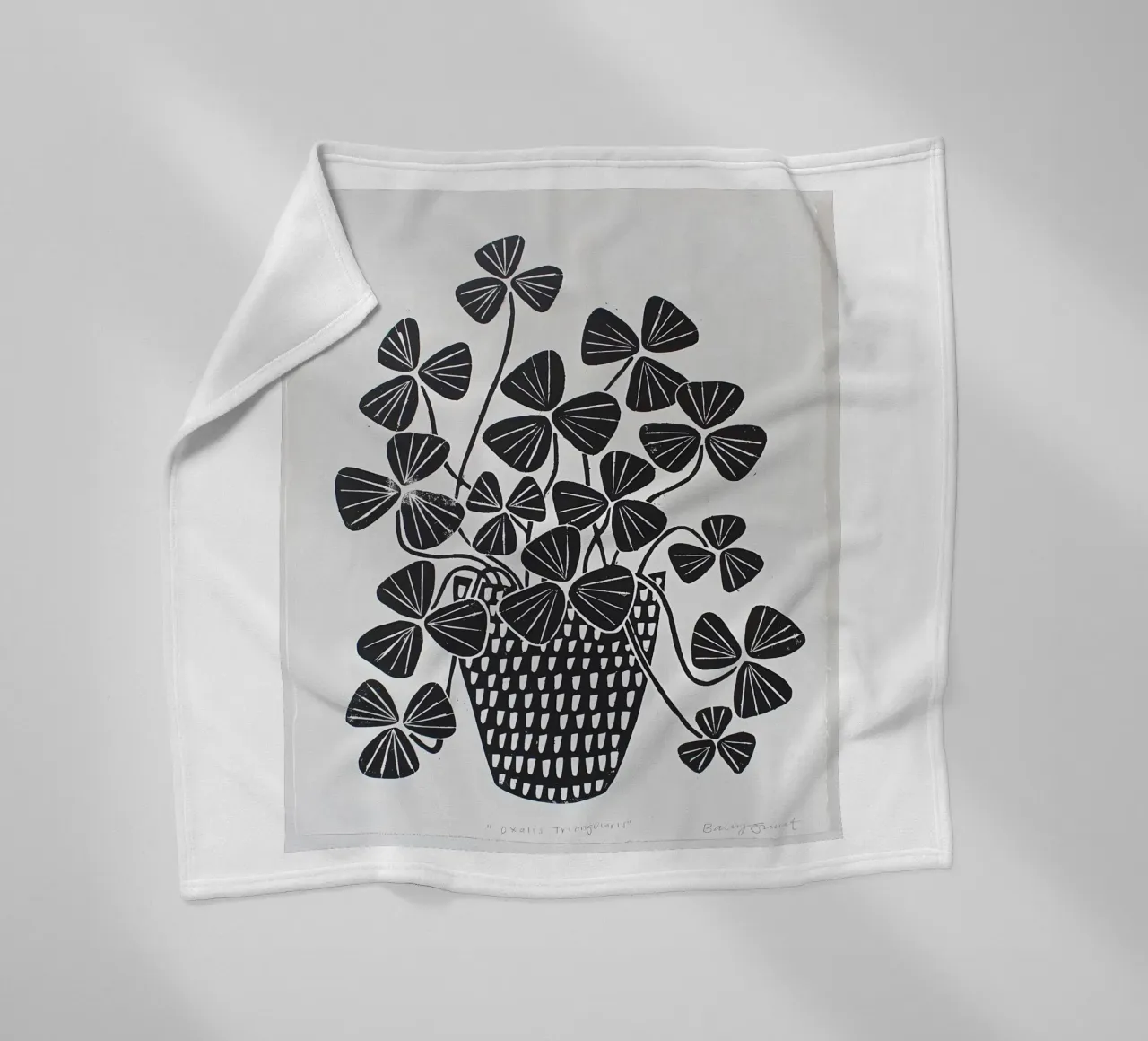 Blumen Fleecedecke von Jose