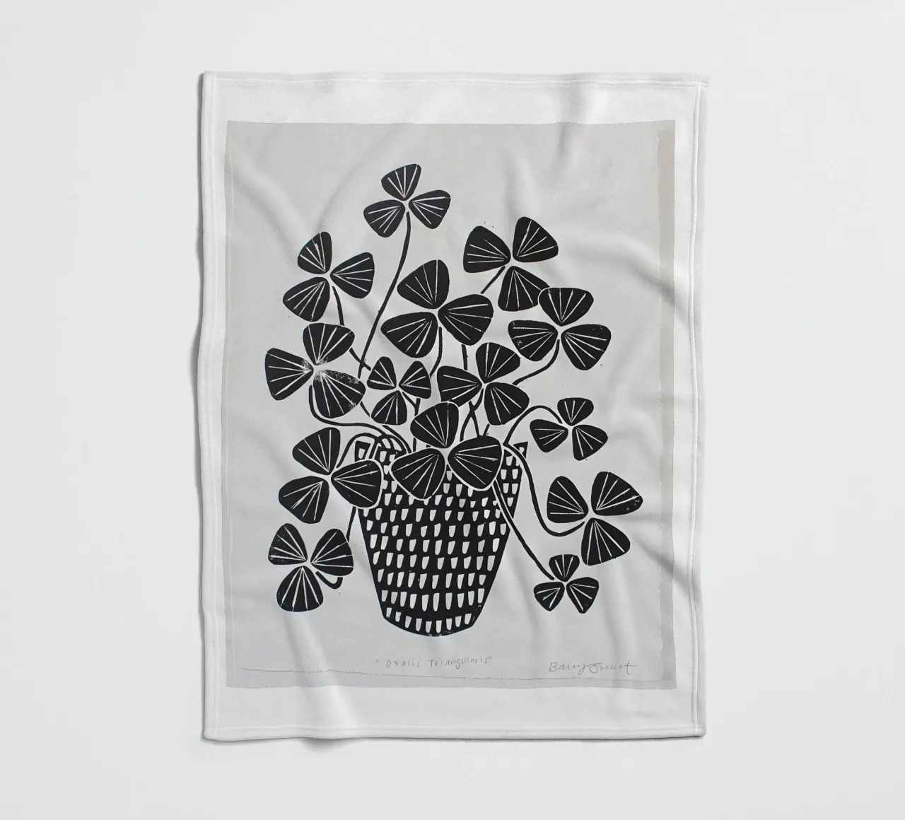 Blumen Fleecedecke von Jose