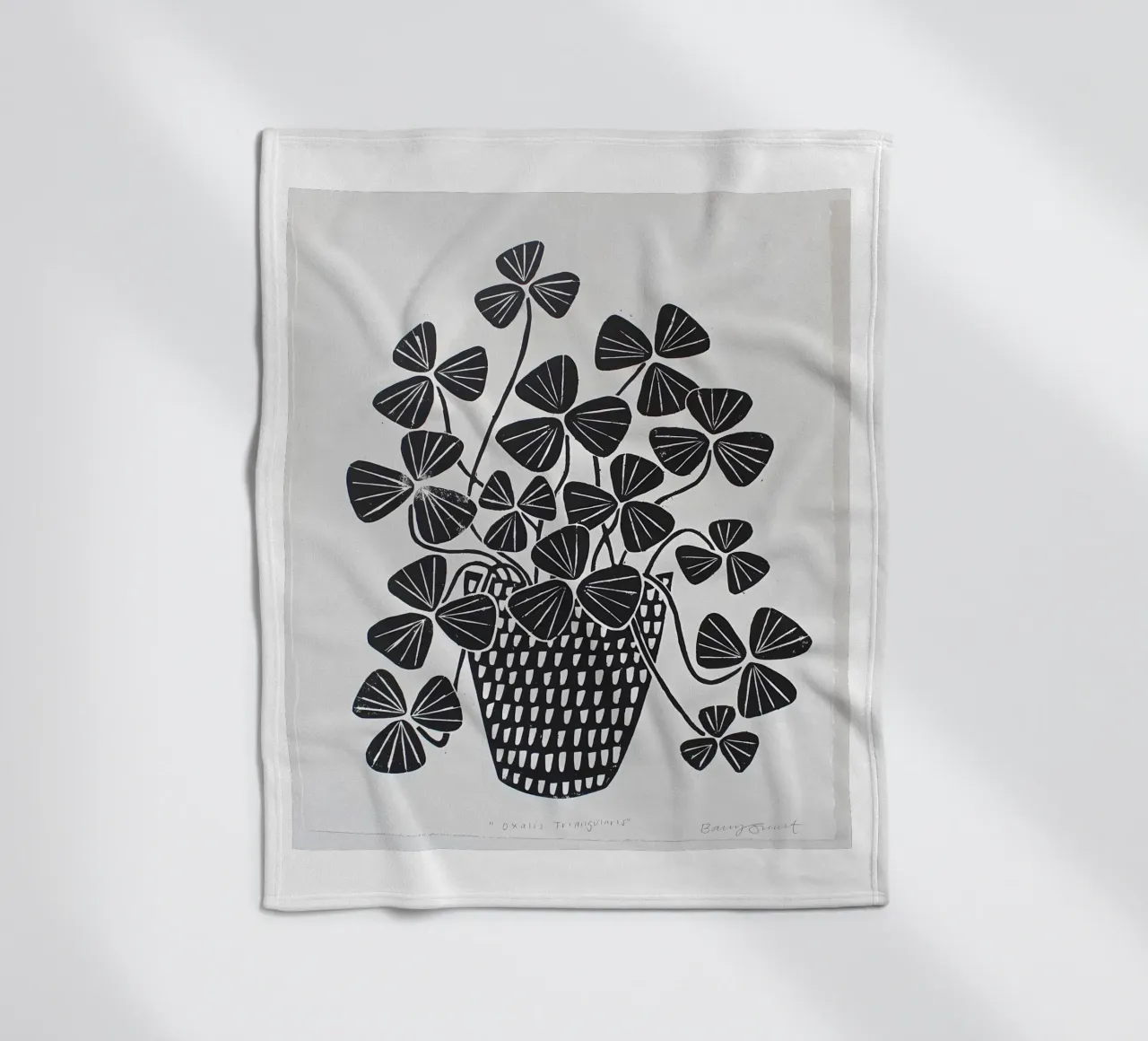 Blumen Fleecedecke von Jose