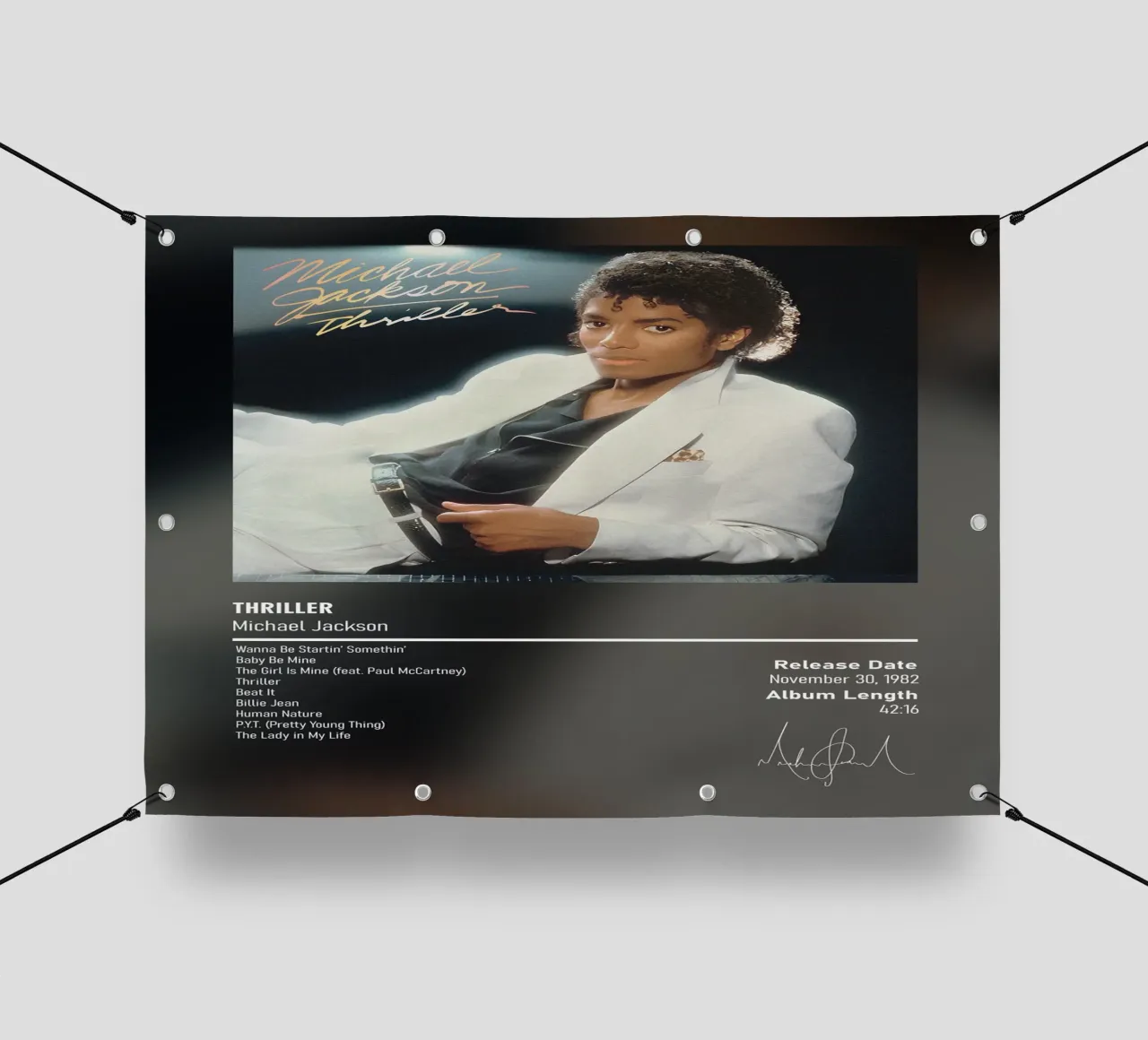 Thriller (1982) Michael Jackson telo in pvc da DGUnder