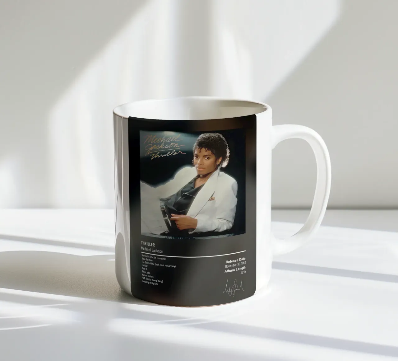 Thriller (1982) Michael Jackson tazza in ceramica da DGUnder