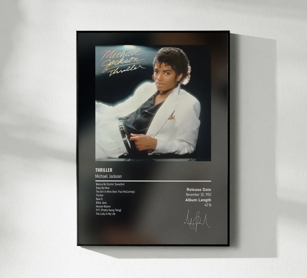 Thriller (1982) Michael Jackson plexiglass da DGUnder
