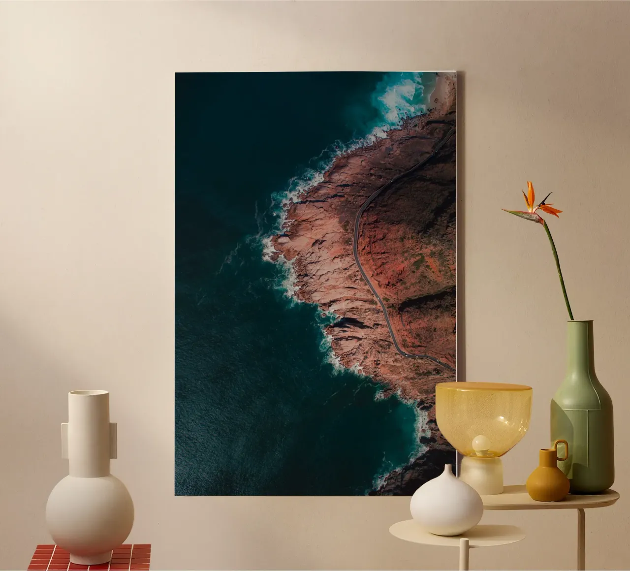 Silenzio d'acqua salata tela con Cornice a cassetta da PhotoVibe Decor