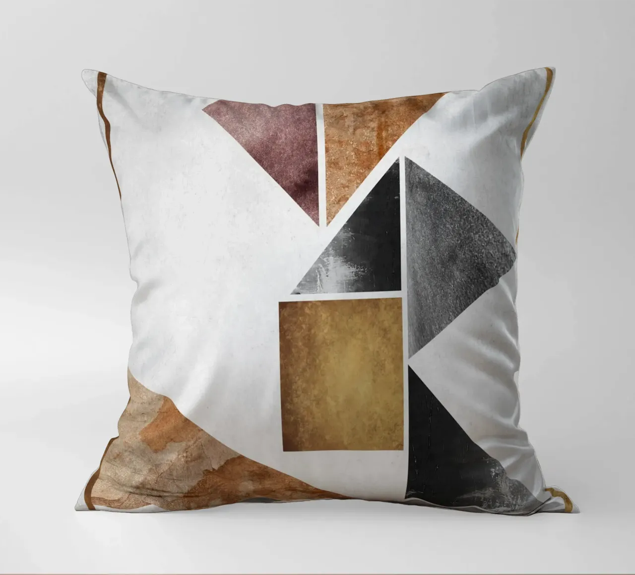 abstract art triangle texture cuscino da vintageshop