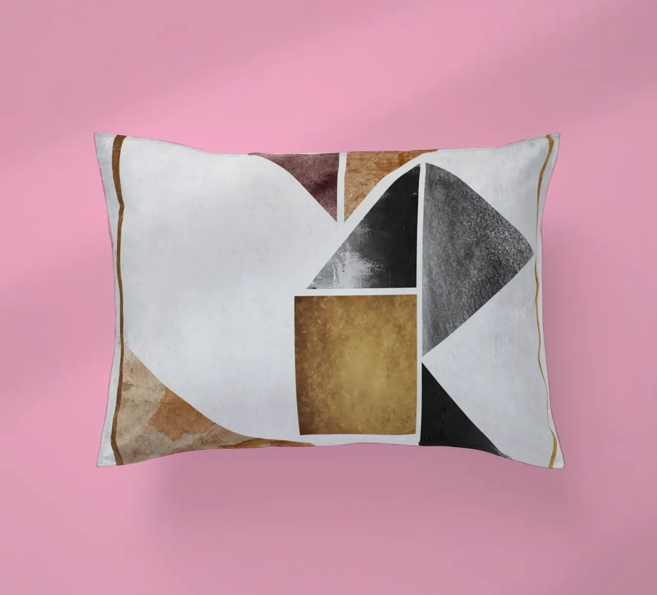 abstract art triangle texture cuscino da vintageshop