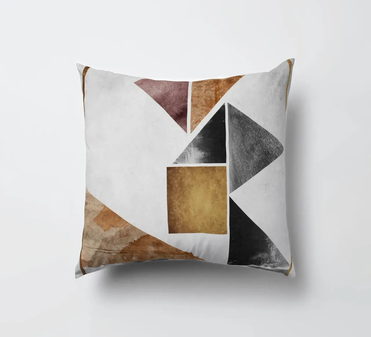 abstract art triangle texture cuscino da vintageshop