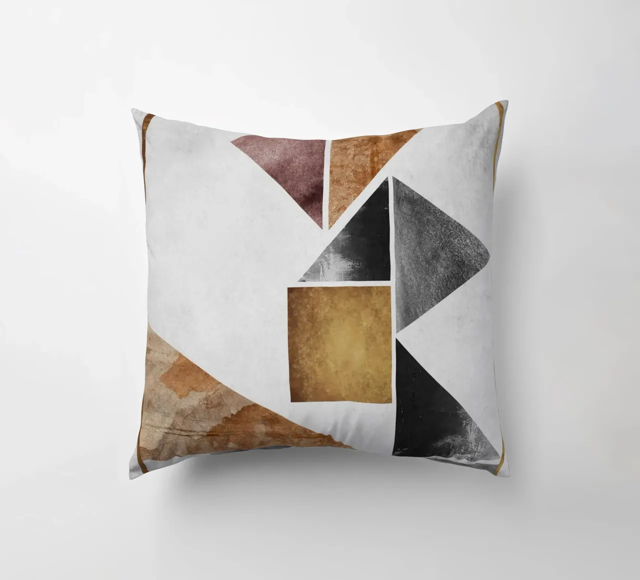 abstract art triangle texture cuscino da vintageshop