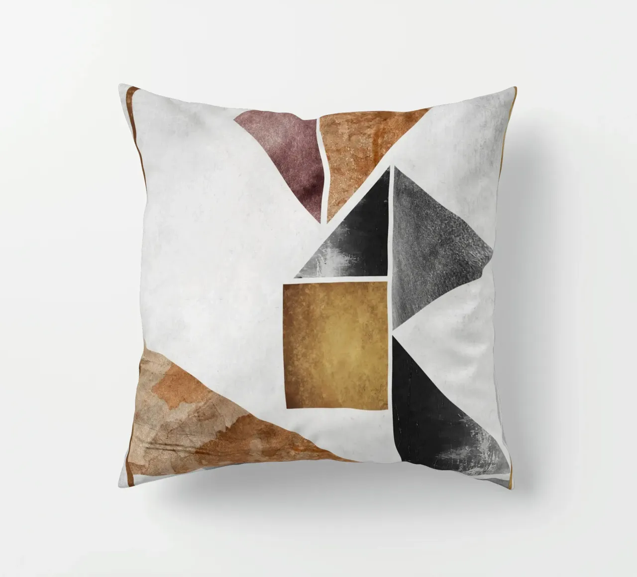 abstract art triangle texture cuscino da vintageshop