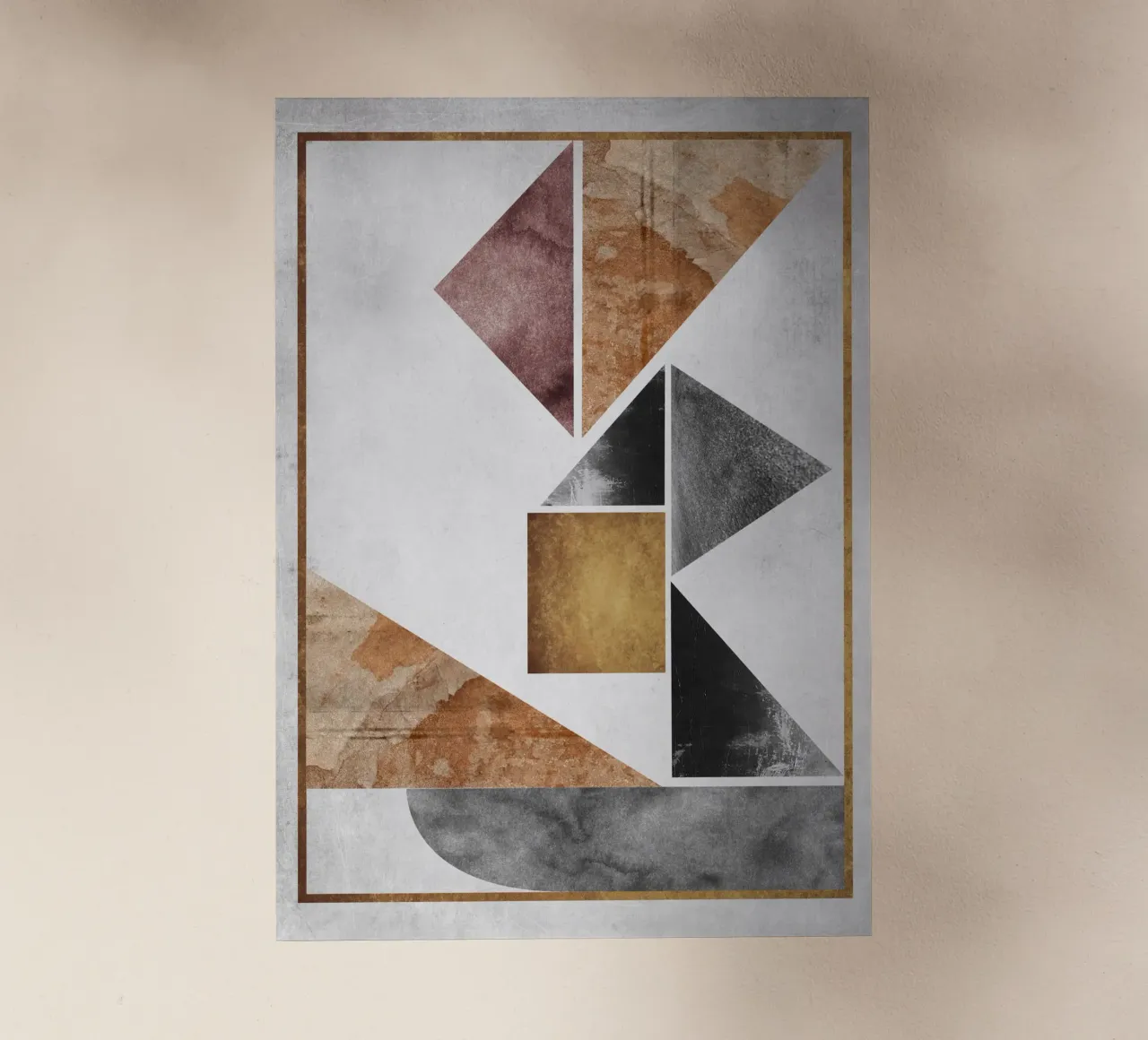 abstract art triangle texture pellicola backlit da vintageshop