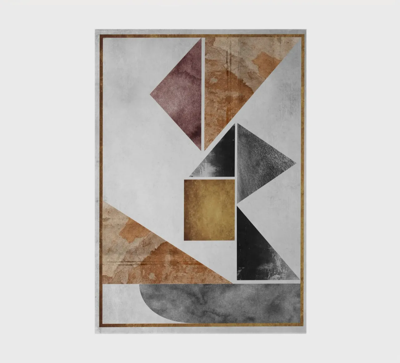 abstract art triangle texture notebook by vintageshop