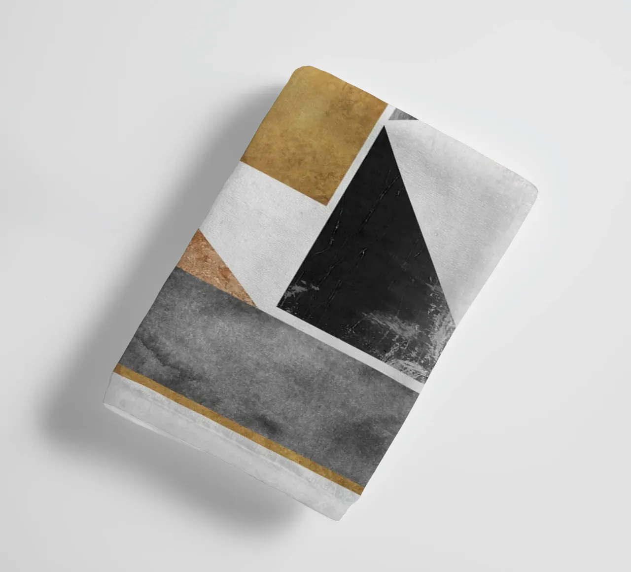 abstract art triangle texture towel by vintageshop