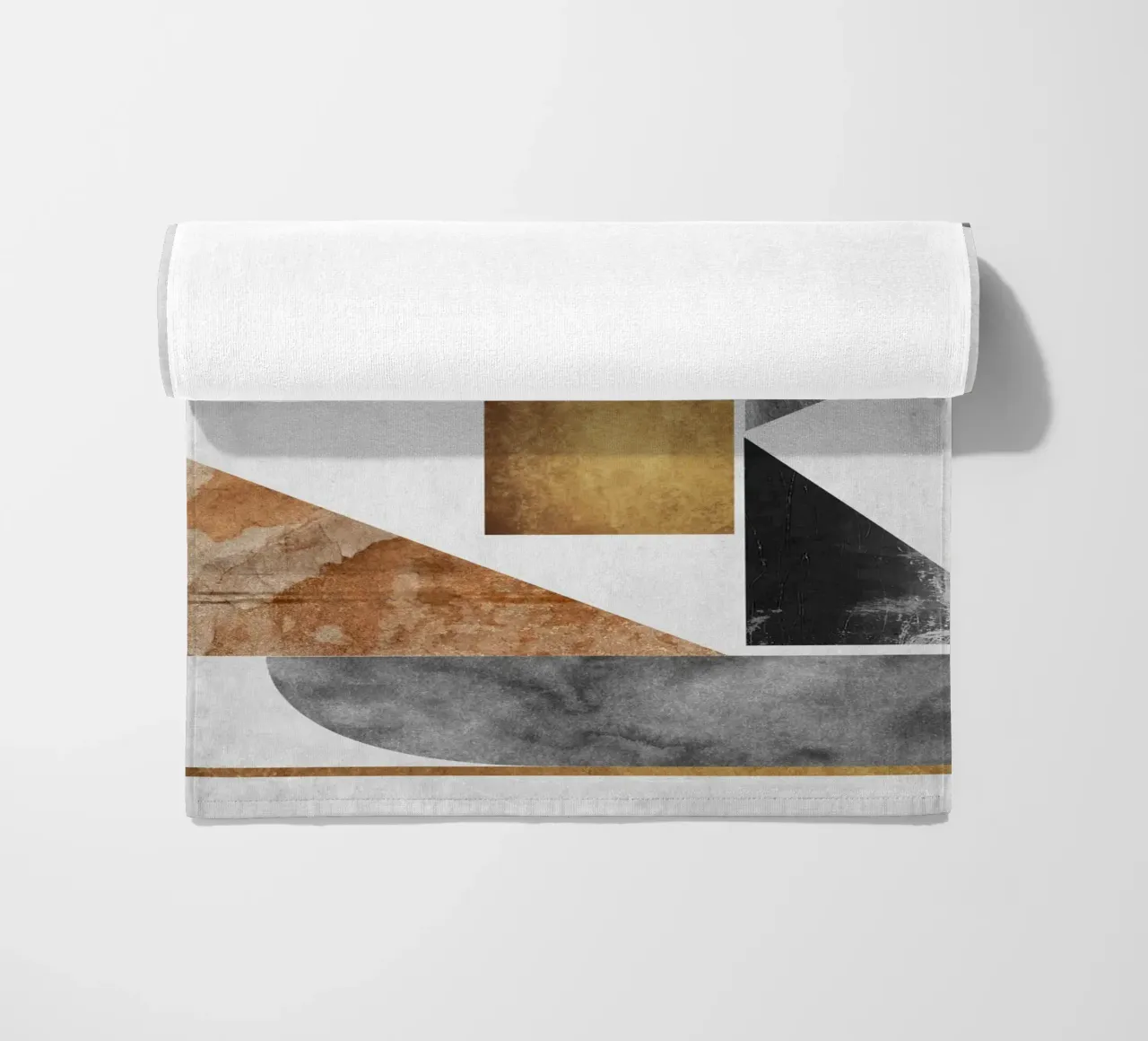 abstract art triangle texture telo mare da vintageshop