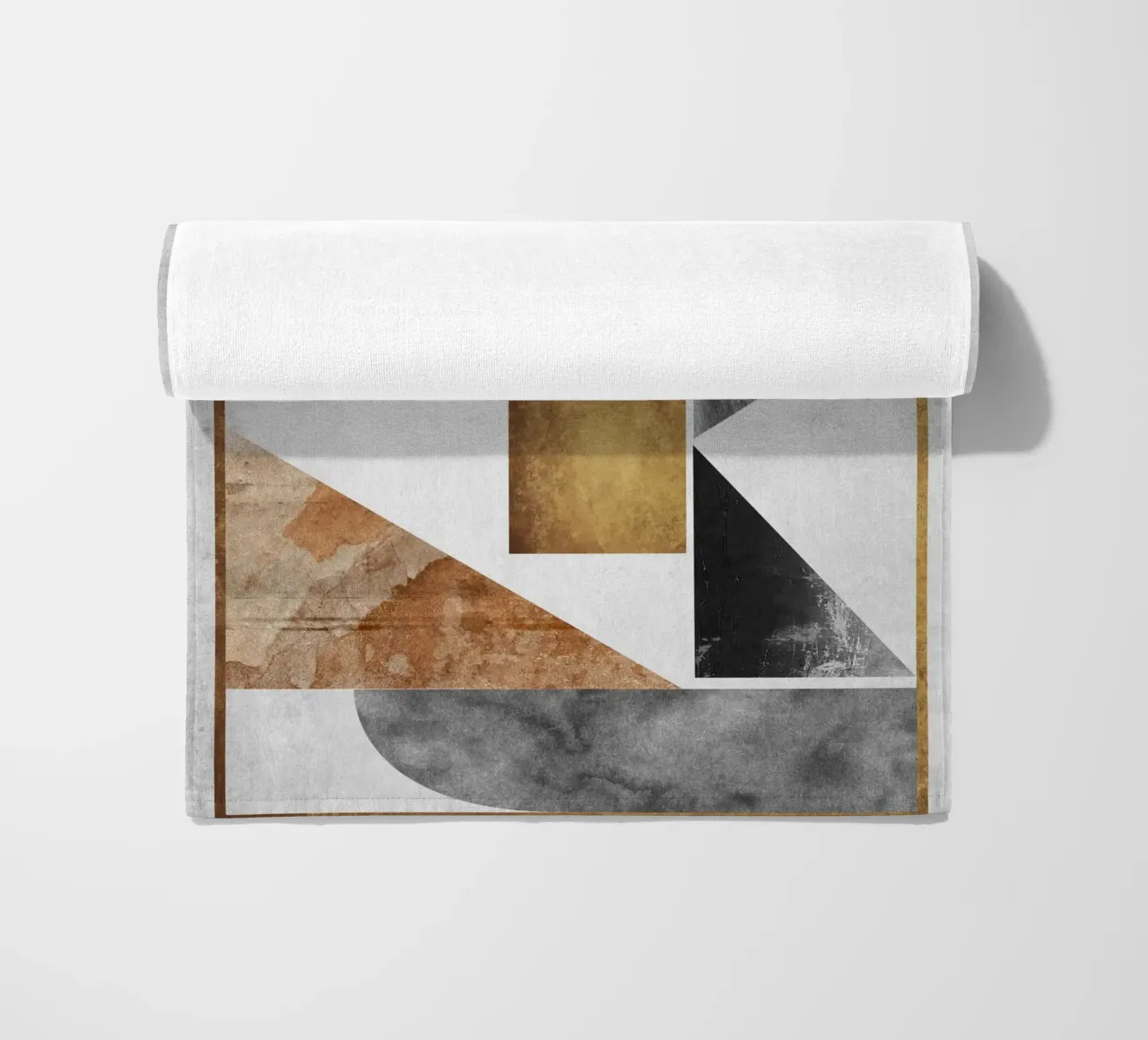 abstract art triangle texture telo mare da vintageshop