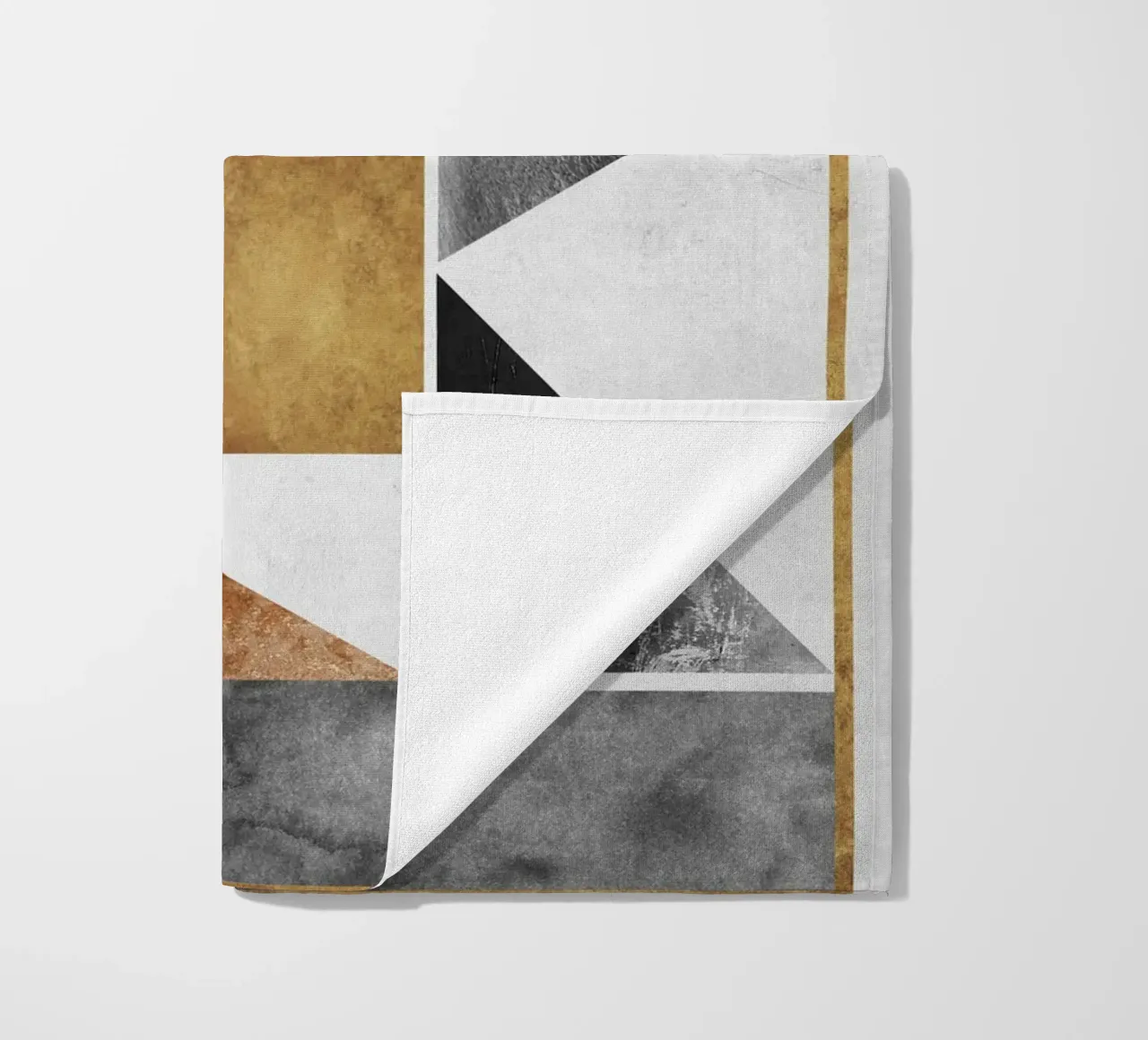 abstract art triangle texture telo mare da vintageshop