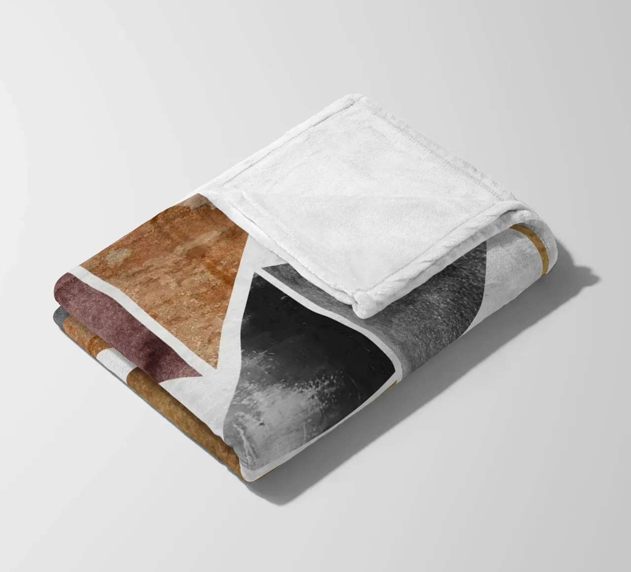 abstract art triangle texture coperta in pile da vintageshop