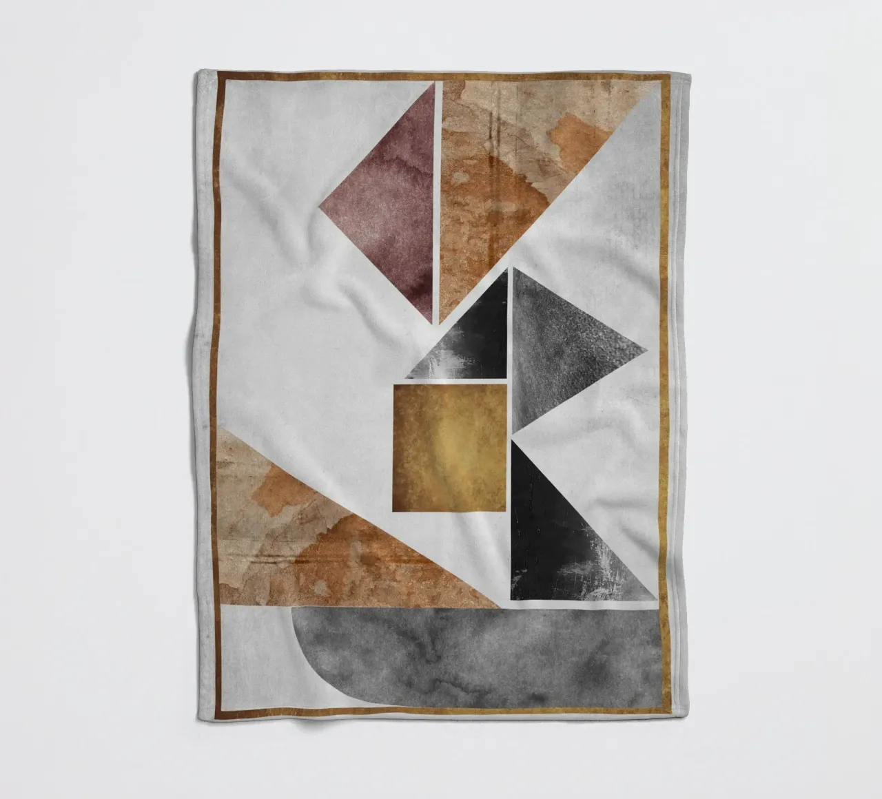 abstract art triangle texture coperta in pile da vintageshop