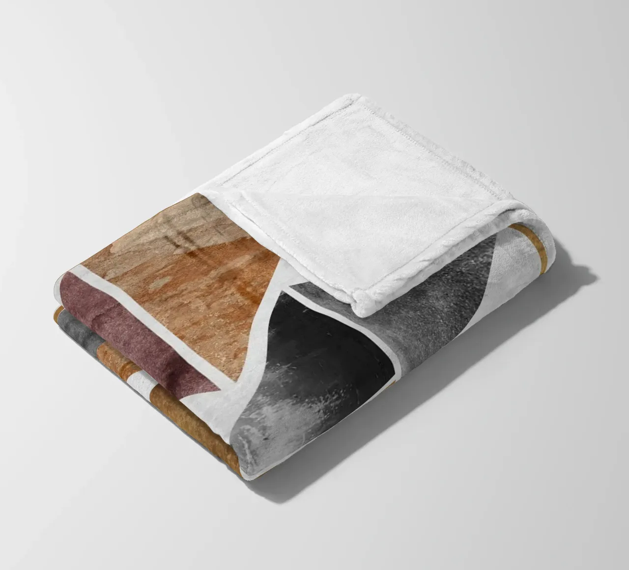 abstract art triangle texture coperta in pile da vintageshop