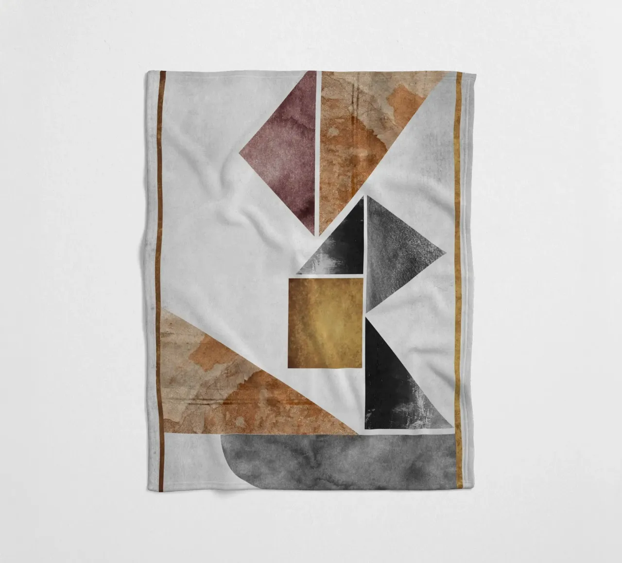 abstract art triangle texture coperta in pile da vintageshop