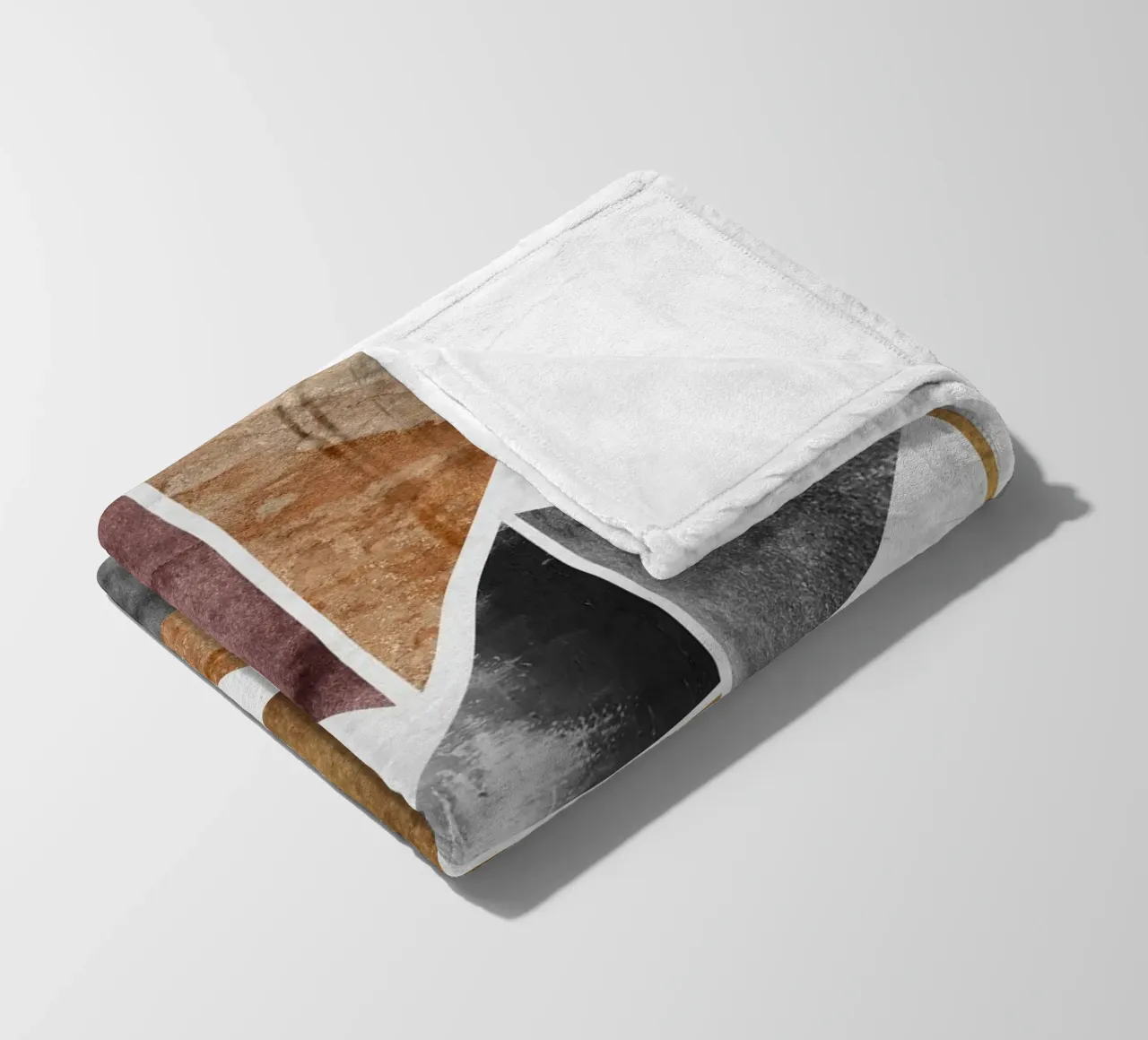 abstract art triangle texture coperta in pile da vintageshop