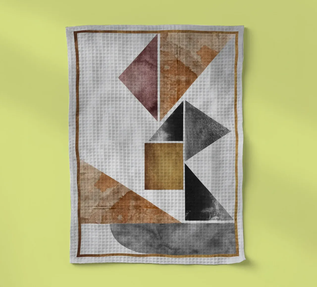 abstract art triangle texture canovaccio da cucina da vintageshop
