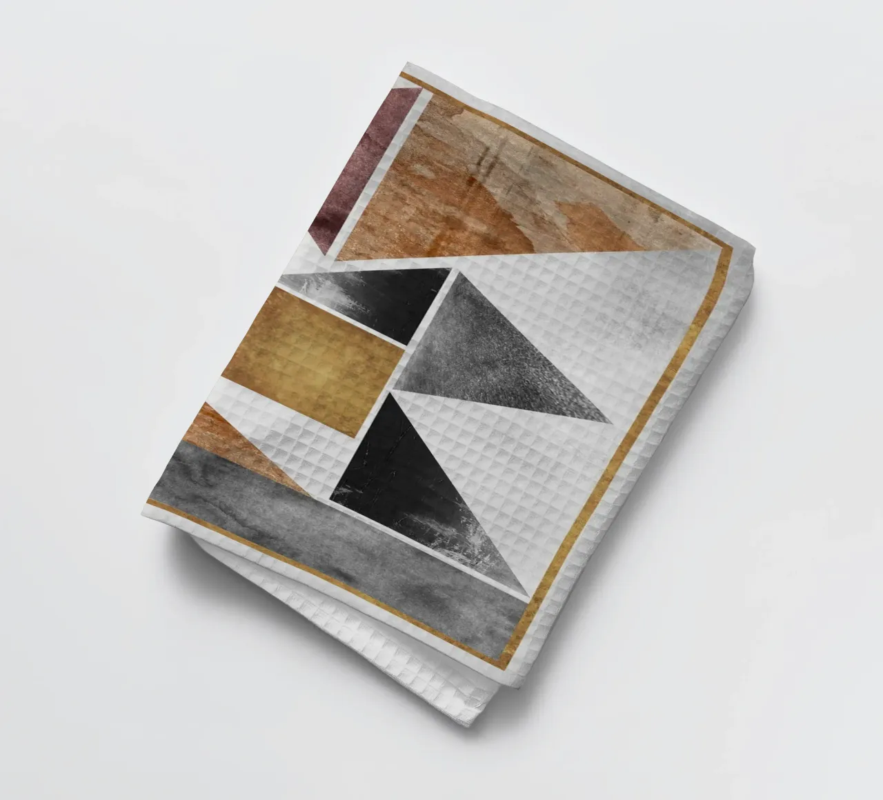 abstract art triangle texture torchon de vintageshop