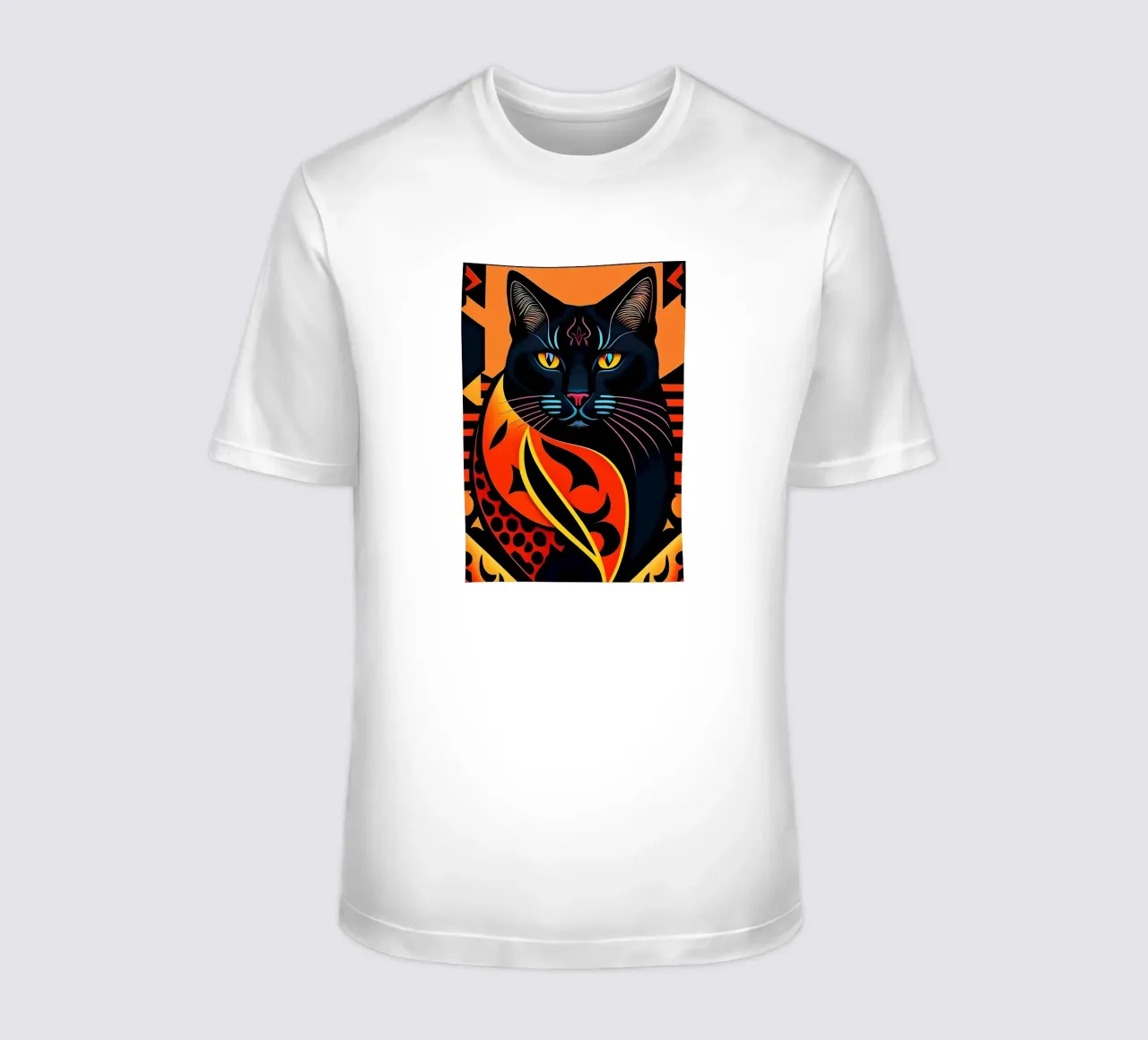 Gatto nero t-shirt da Manuela