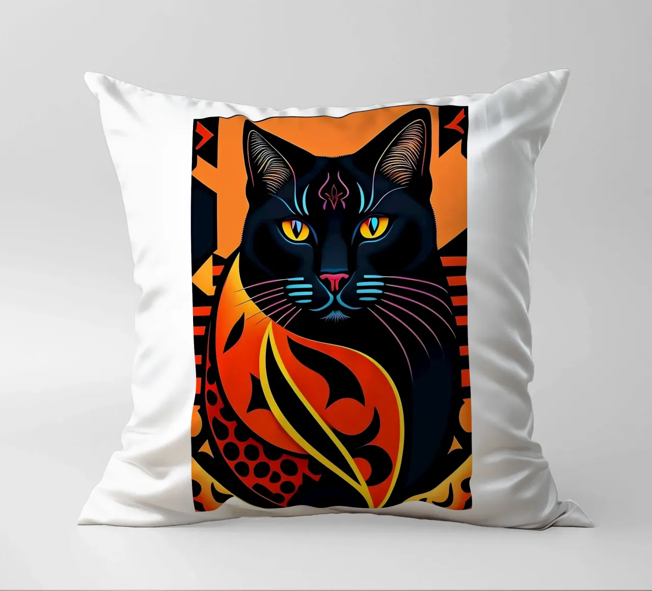 Gatto nero cuscino da Manuela