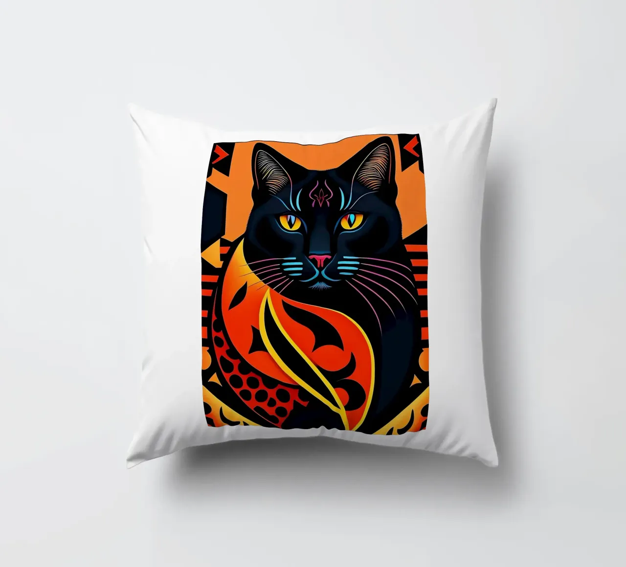 Gatto nero cuscino da Manuela