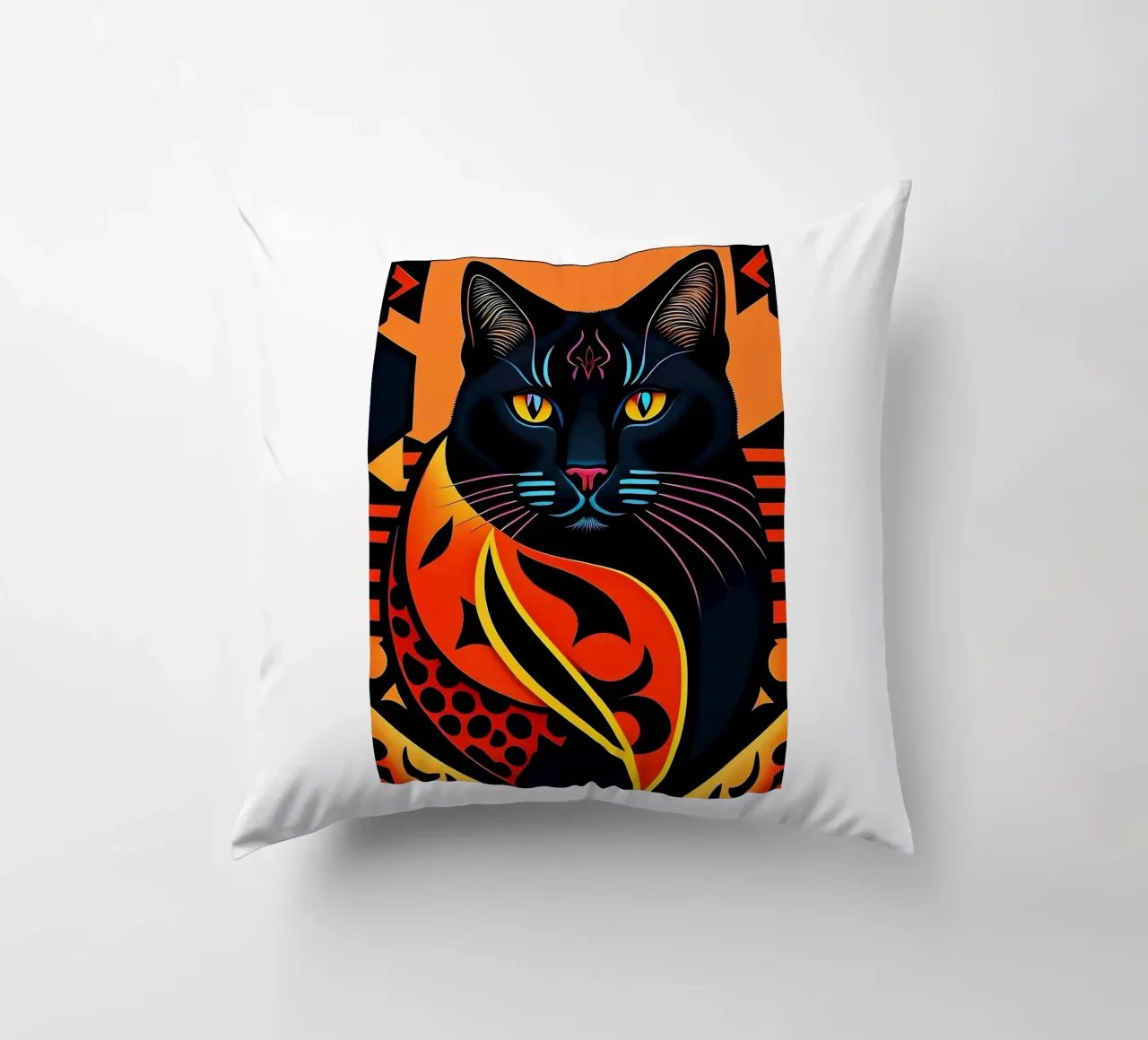Gatto nero cuscino da Manuela