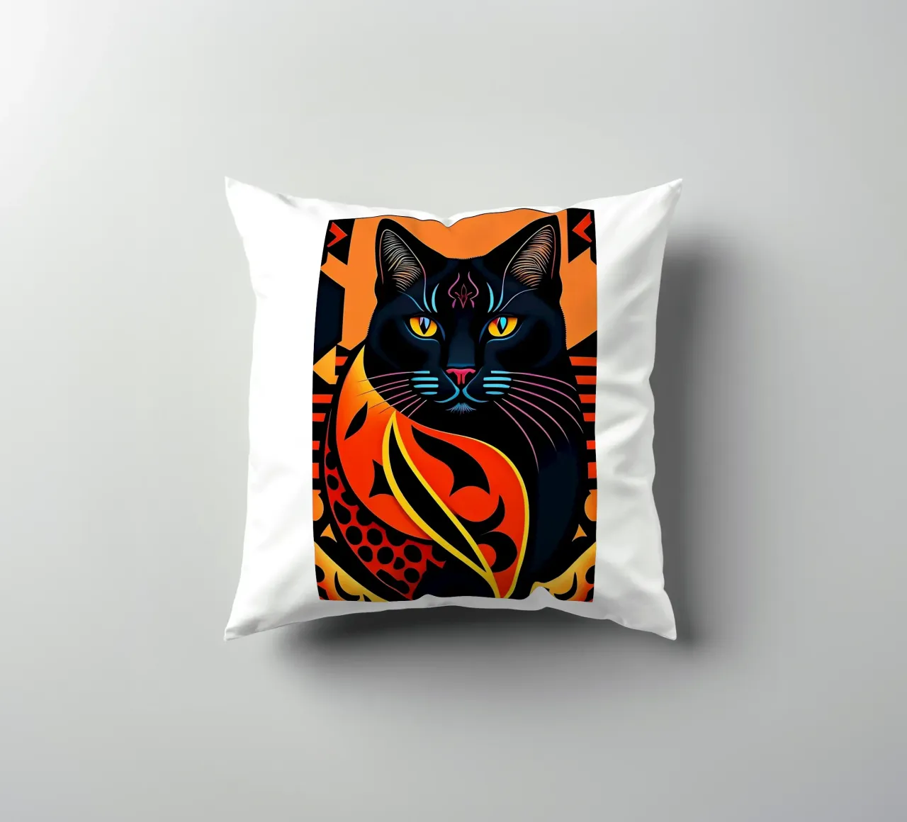 Gatto nero cuscino da Manuela
