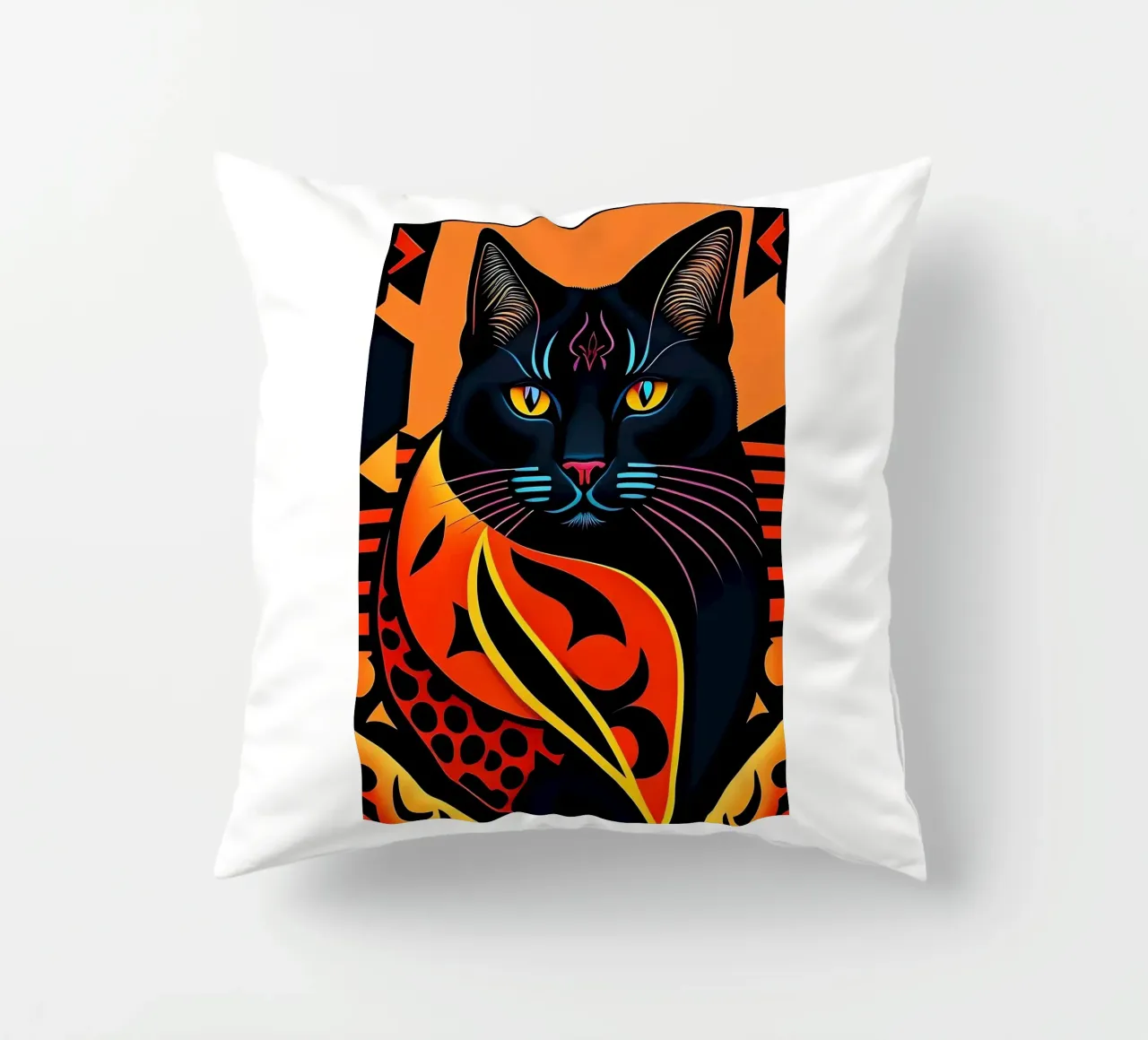 Gatto nero cuscino da Manuela