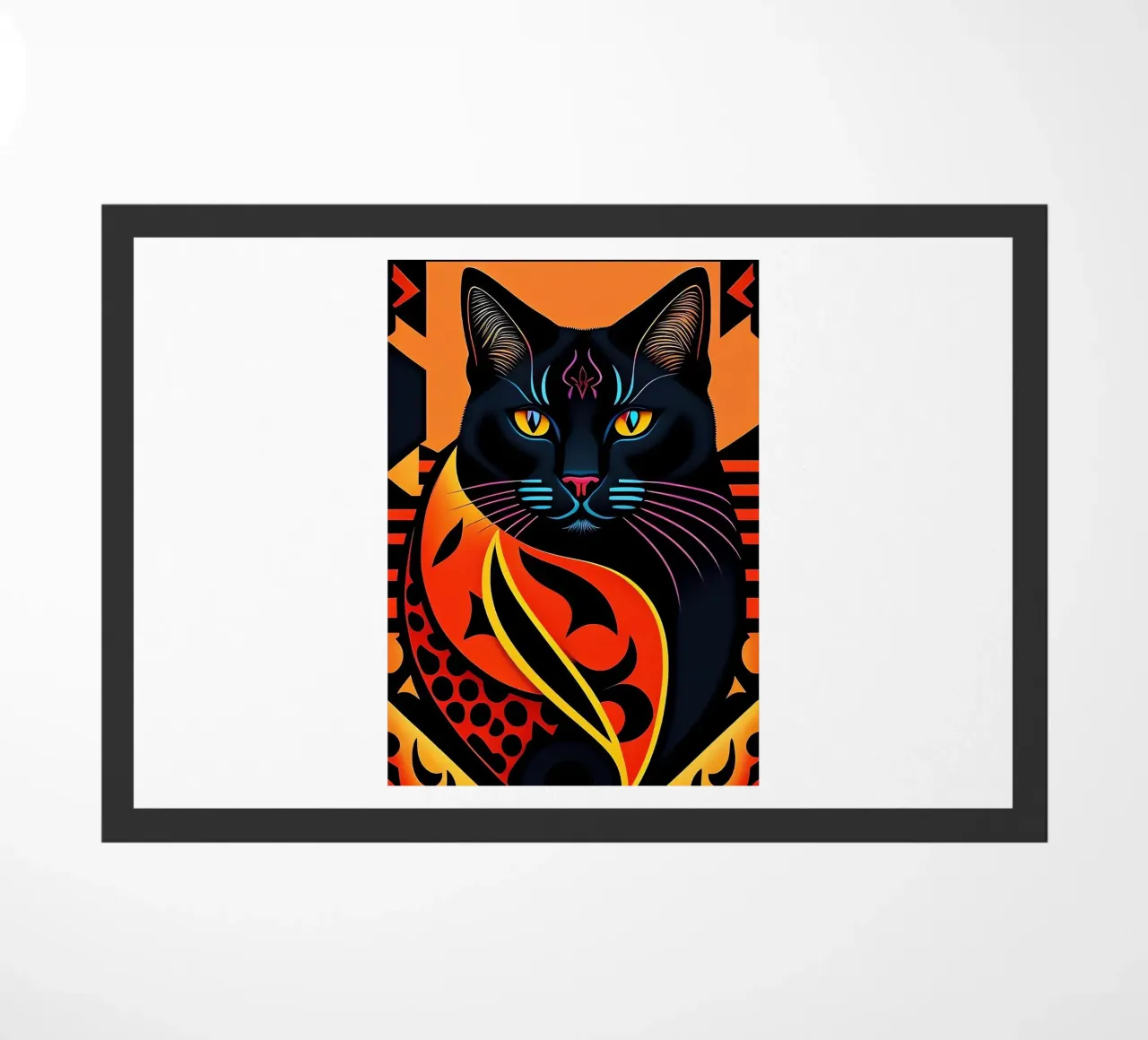 Gatto nero zerbino da Manuela
