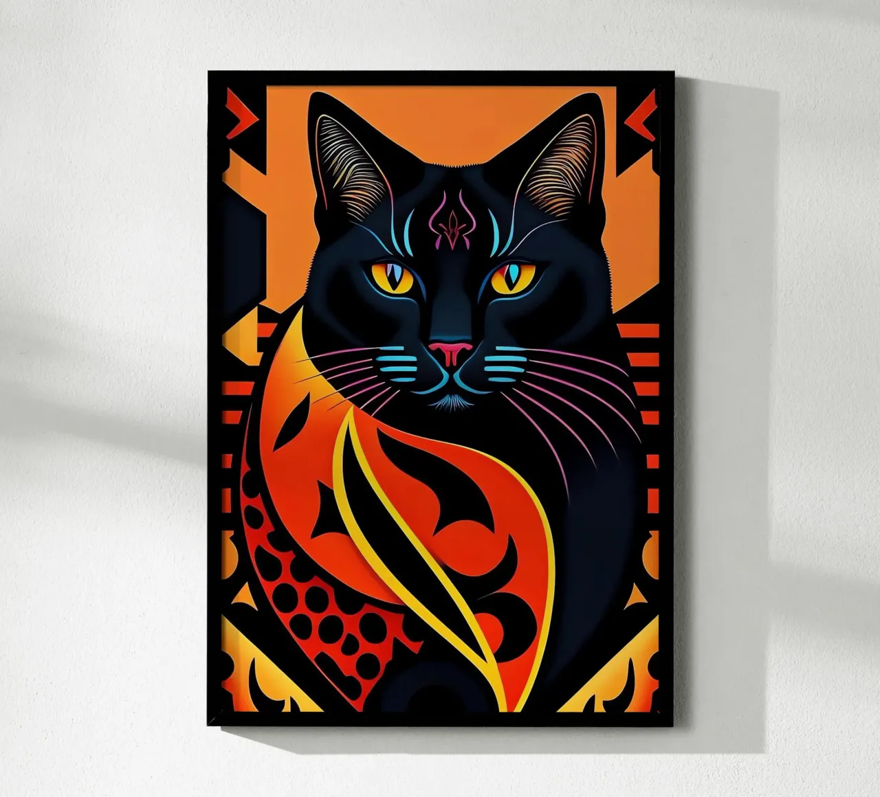 Gatto nero carta hahnemühle da Manuela